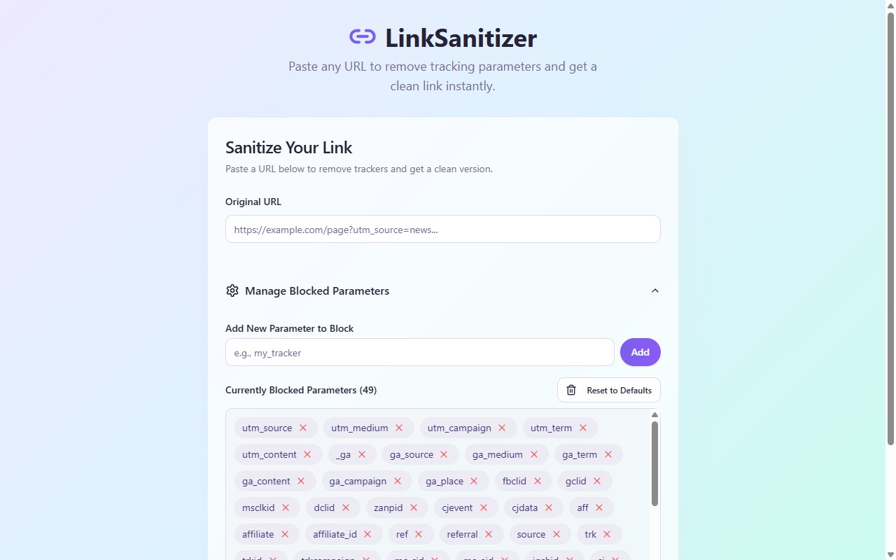LinkSanitizer